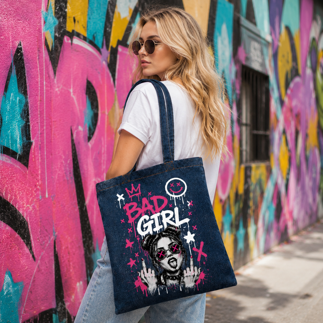 Džinsinis Krepšys Bad Girl