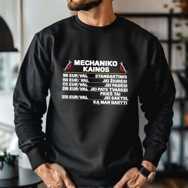 Džemperis Mechaniko kainoraštis