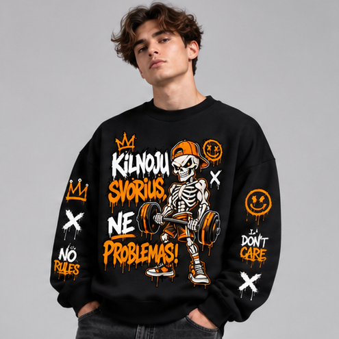 Džemperis Kilnoju Svorius Ne Problemas