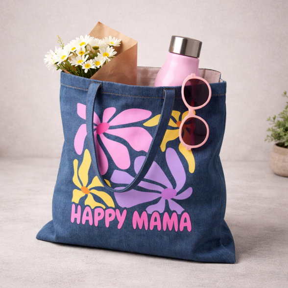 Džinsinis krepšys Happy Mama 3
