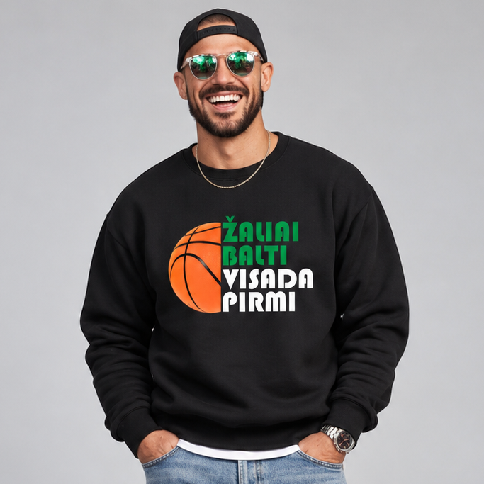 Džemperis Žaliai Balti