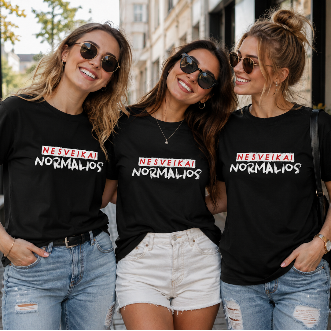 Marškinėliai Nesvekai normalios