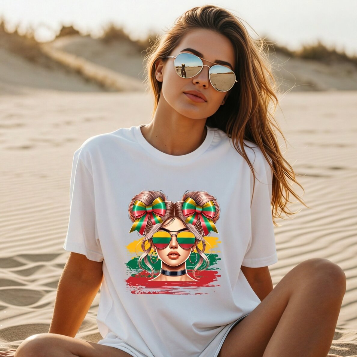 Marškinėliai Lithuanian girl