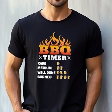 Marškinėliai BBQ timer Marškinėliai BBQ timer