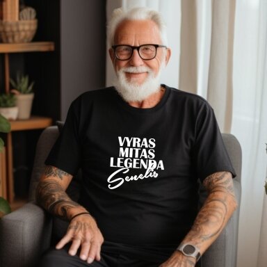 Marškinėliai senelis legenda