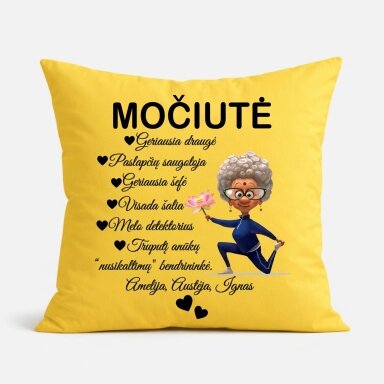 Pagalvė su spauda Močiutė