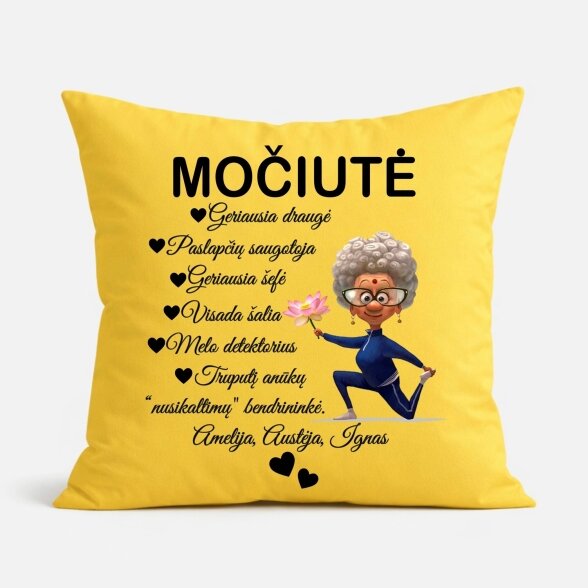 Pagalvė su spauda Močiutė