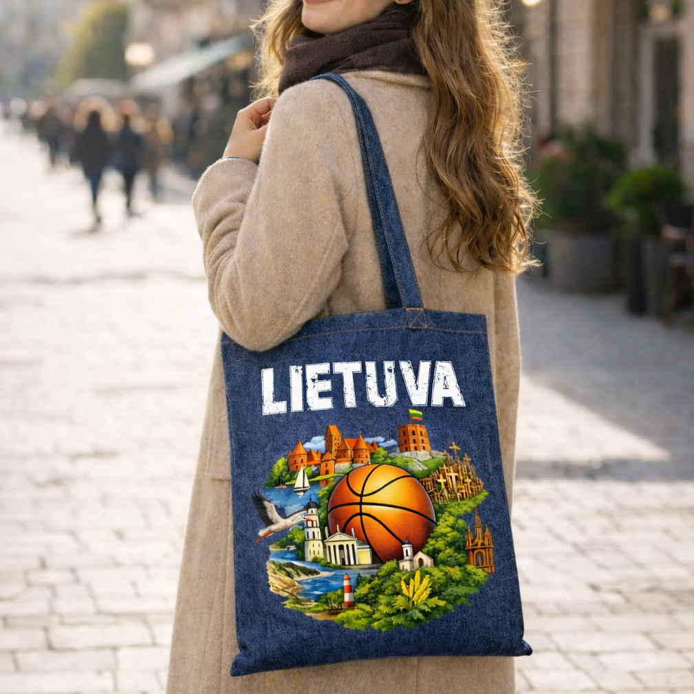 Džinsinis krepšys Mano Lietuva 2