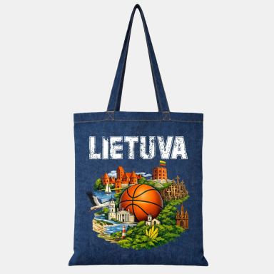 Džinsinis krepšys Mano Lietuva Džinsinis krepšys Mano Lietuva